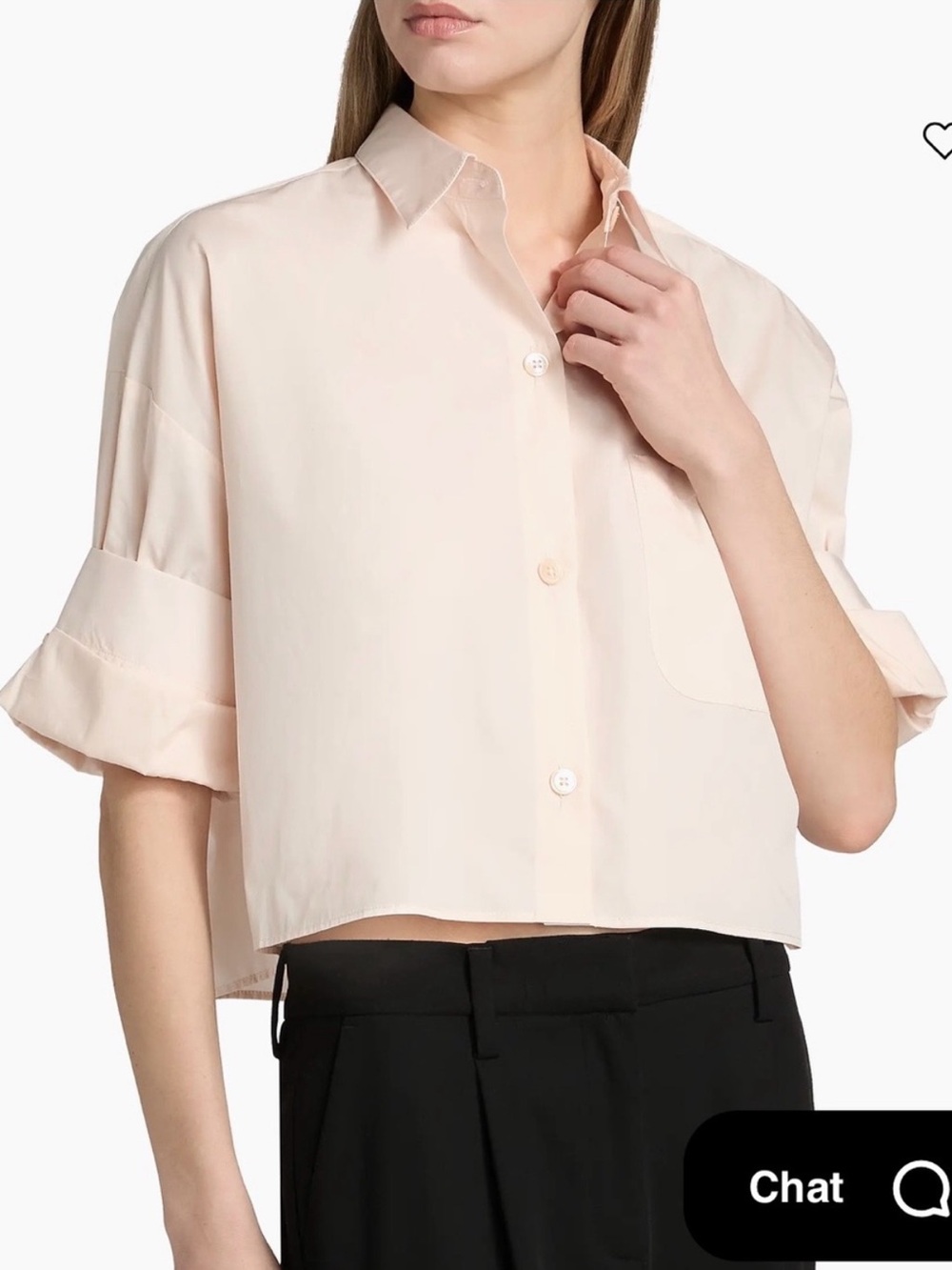 TWP Next Ex Pale Pink Silk Shirt M/L